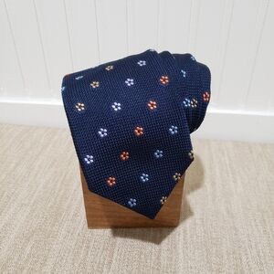 NWOT! DRAKE'S Handmade For Barneys NY Men's 100% Silk Neck Tie (60"x3.25") Blue
